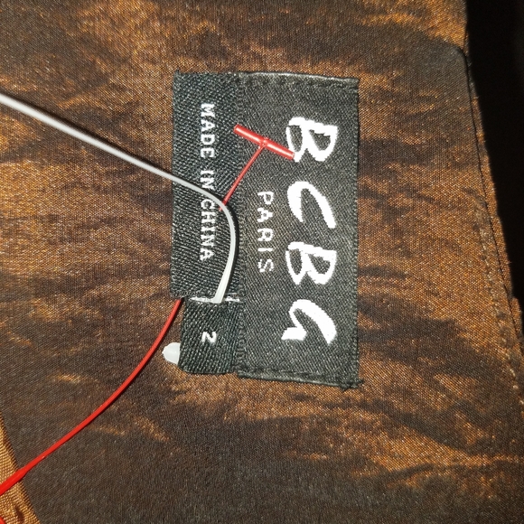 NEW BCBG PARIS BRONZE METALLIC DRESS (Size 2) - Picture 8 of 8